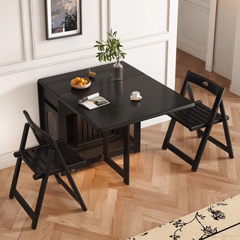

Wooden Vintage Dining Table Folding Design Luxury Simple Dining Table Space Savers Modern Muebles Para El Hogar Furnitures