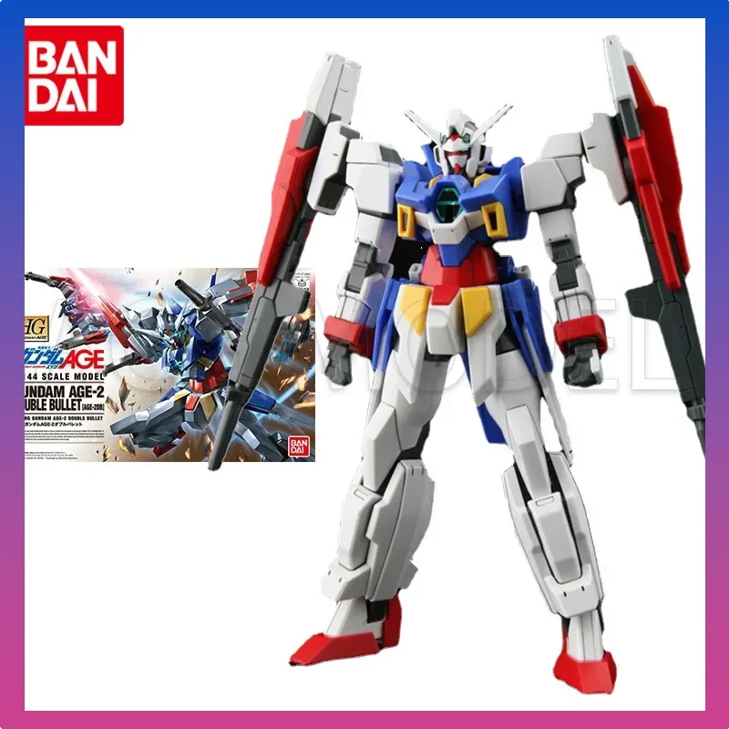 

Bandai Gundam Model Kit Anime Figure HG 1/144 AGE 2 DOUBLE Bullet Genuine Gunpla Model Action Toy Figure Toys