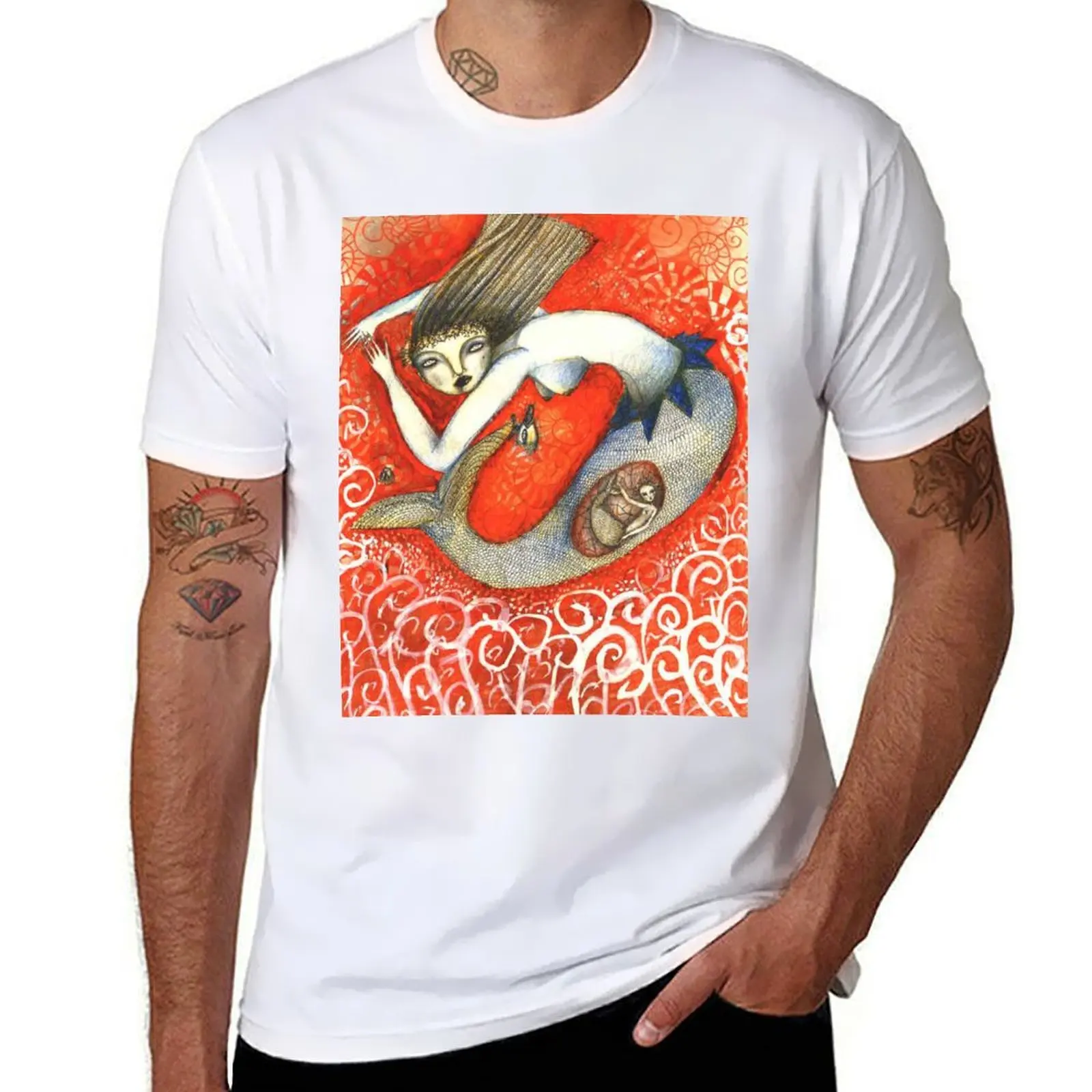 

Sirena en Rojo T-Shirt Clothing graphic t shirts sublime custom t-shirts mens designer clothes