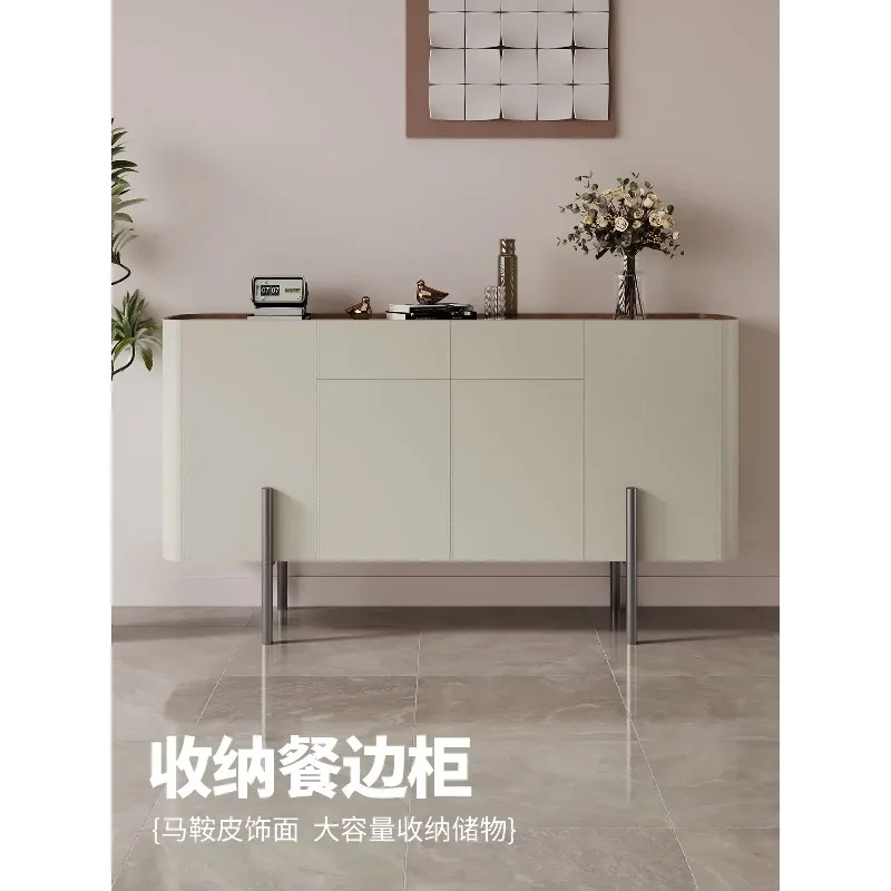 Light Luxury Integrated Against The Wall, Enter The Door To Store Things, Rock Slab Modern Entrance CabinetX14