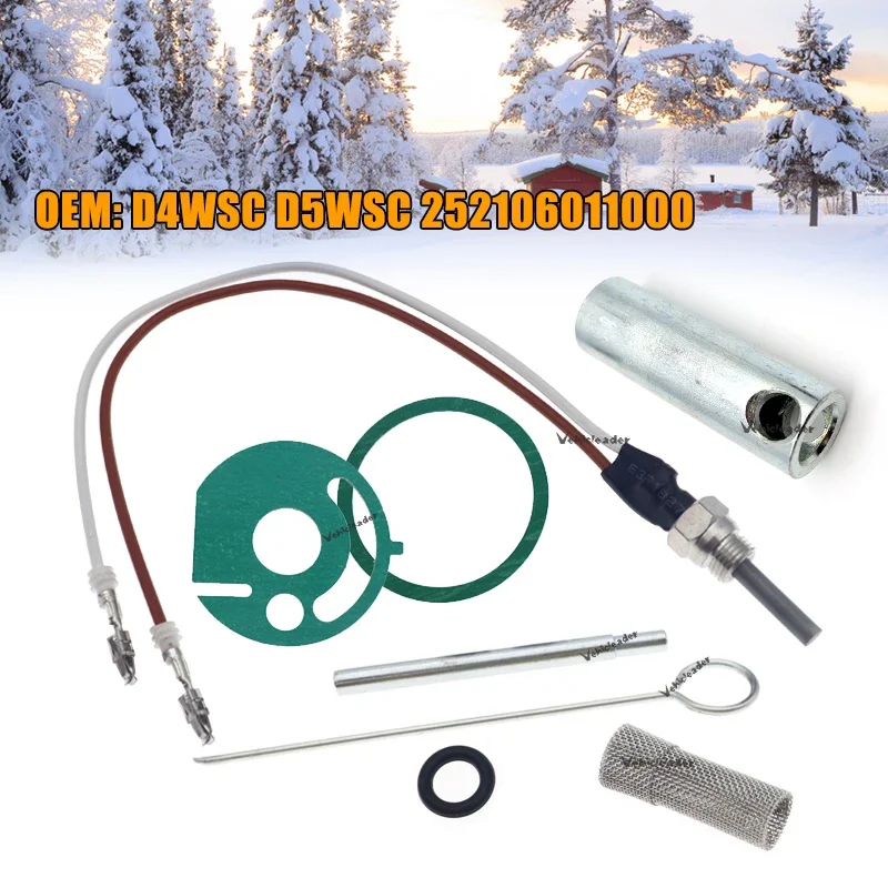 12V Car Diesel Air Heater Glow Plug +Strainer+Wrench+Burner Motor Gaskets For Eberspacher Hydronic D4WSC D5WSC  252106011000