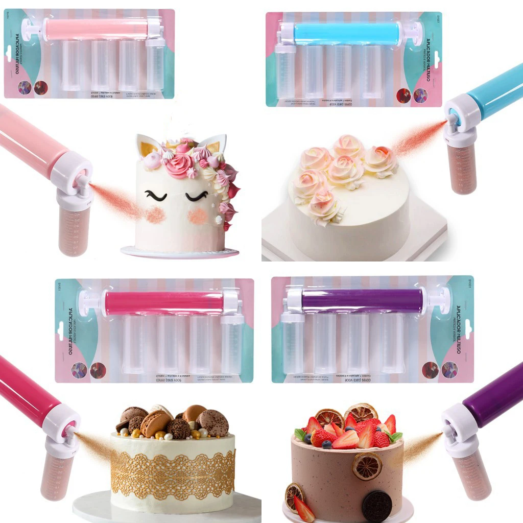 Cake Coloring Tools Cake Manual Airbrush Baking Decoration Cupcakes Desserts Spray Gun Mousse Sandblasting Kitchen Pastry Tools