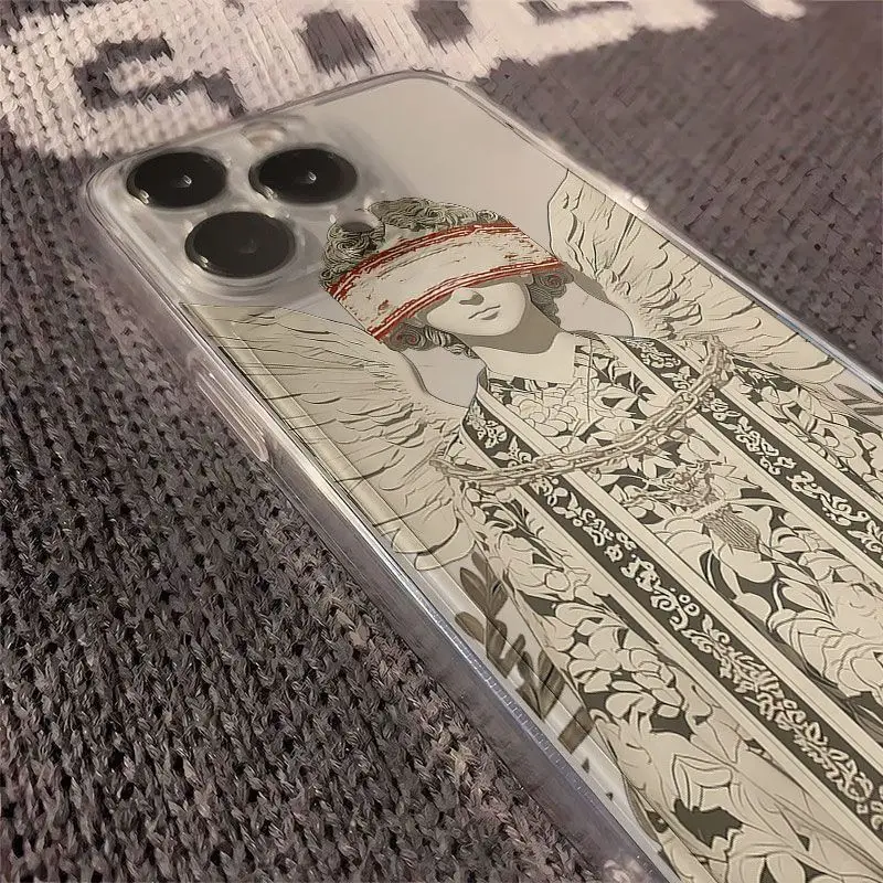 حافظة لهاتف آيفون 17 برو ماكس اير X XR XSMax 16e 15 Pro Max 14 13 Mnin 12 11 Y2K غطاء ناعم شفاف #3