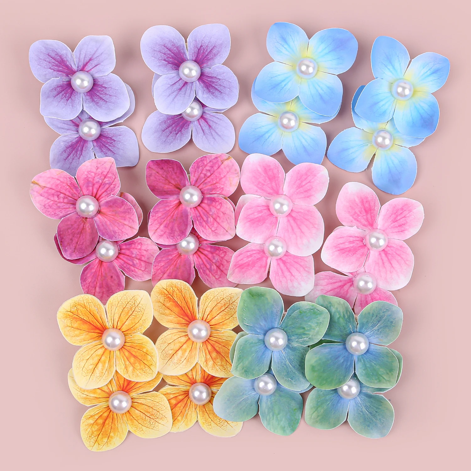 2PCS Cute Girls Flower Hair Clips Small Floral Hair Bows Hairpins Barrettes Clips Kids Flower Hairclip Children Hair Acesssories