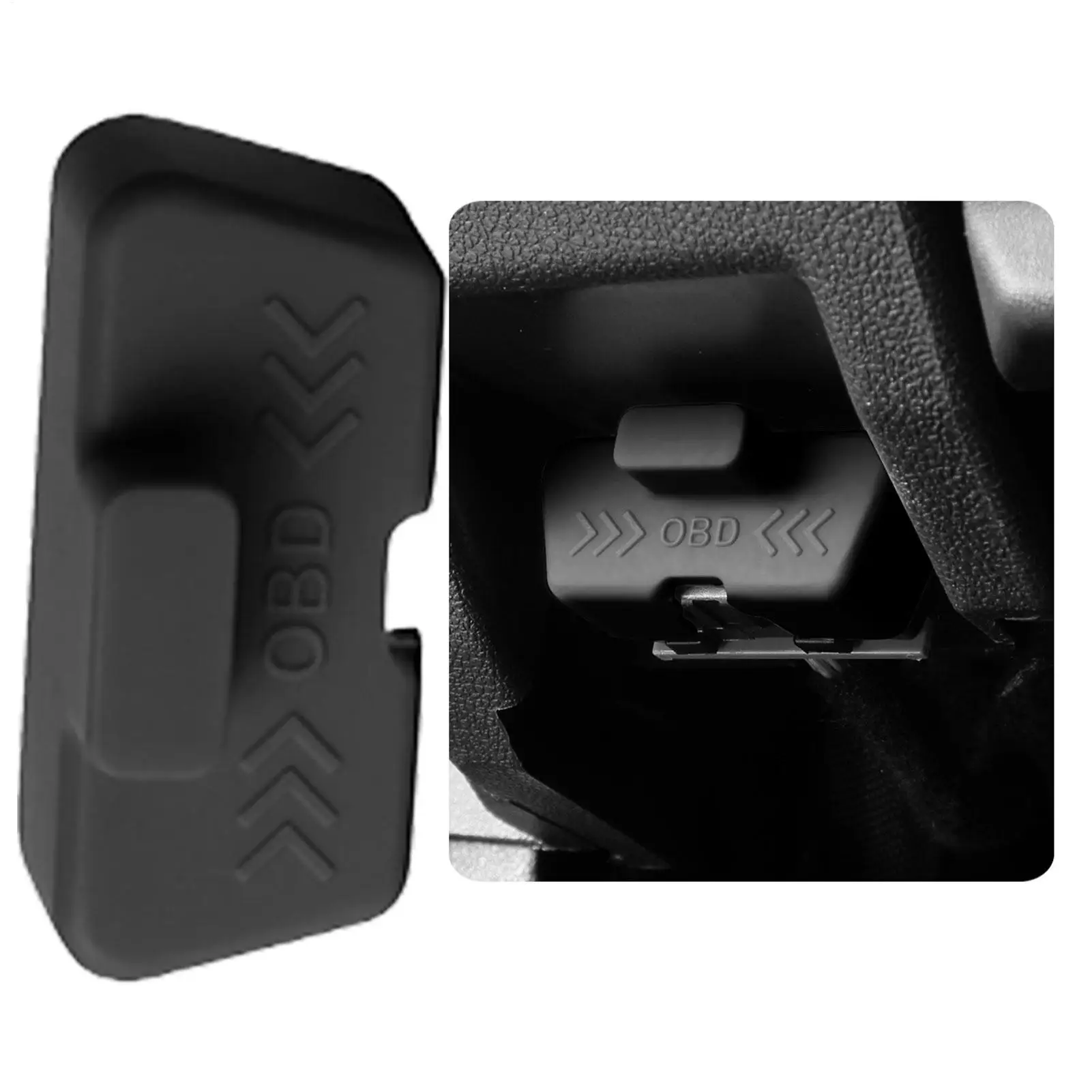 Silicone Car OBD Port Dust Cover Handle Design OBD Port Lock Protector Sleeve Caps Waterproof Dustproof Car Accessories