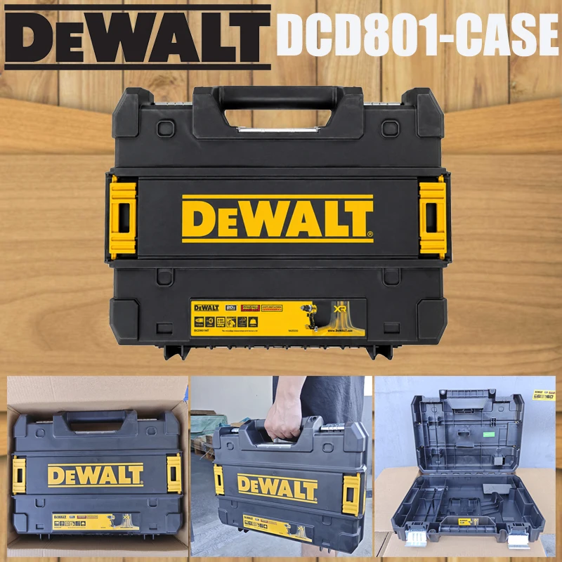 DEWALT DCD801 Empty Hard Case TSTAK Stackable Tool Storage Box Case Only