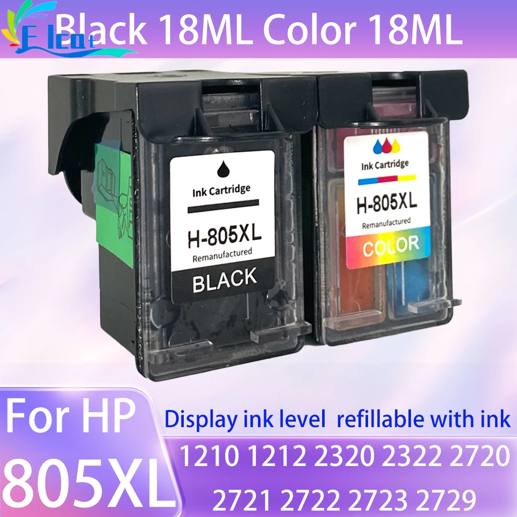 

Для hp 805XL картридж для восстановленного чернильного картриджа hp805xl для принтера HP 1210 1212 2320 2322 2720 2721 2722 2723 2729