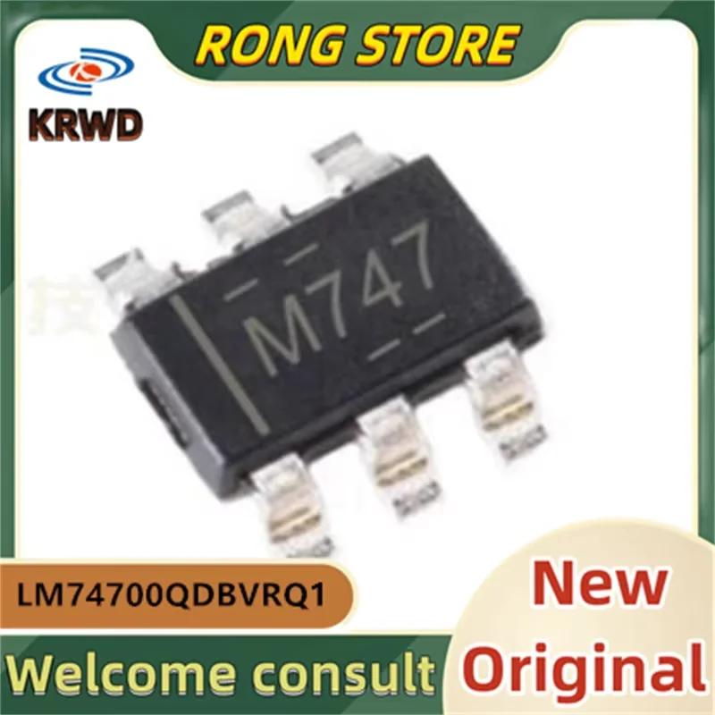 5PCS M747 New and Original Chip IC LM74700QDBVRQ1 LM74700 SOT23-6 Heat exchange voltage control chip