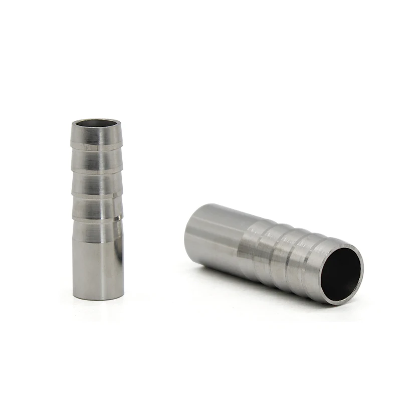 6mm-51mm Barb Straight Through Welding SS304/SS316 Stainless Steel High Quality Pipe Fitting Hose Nipple HOT Adaptor