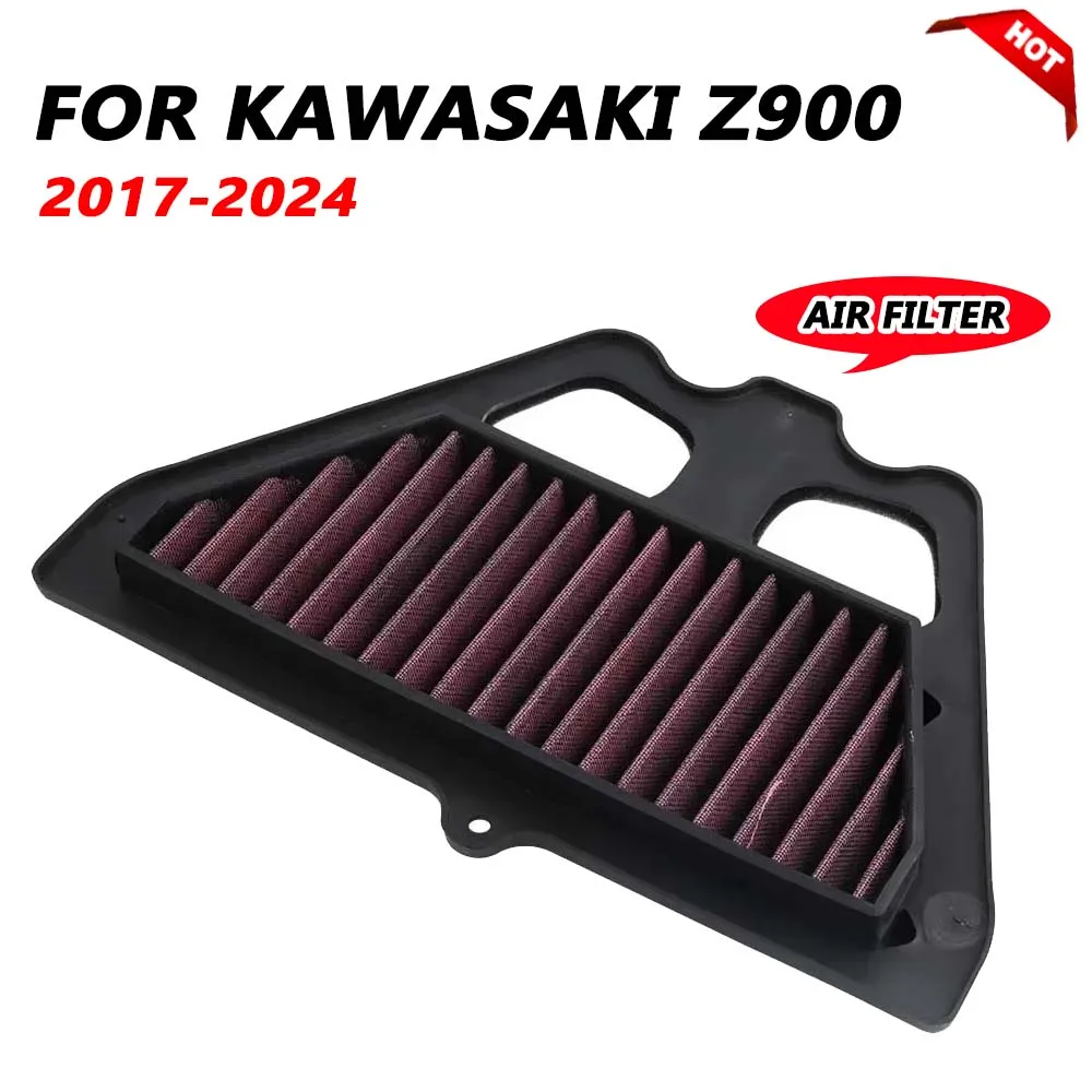 For Kawasaki Z900 Z 900 2017 2018 2019 2020 2021 2022 2023 2024 Motorcycle Accessories Air Filter Intake Cleaner Element