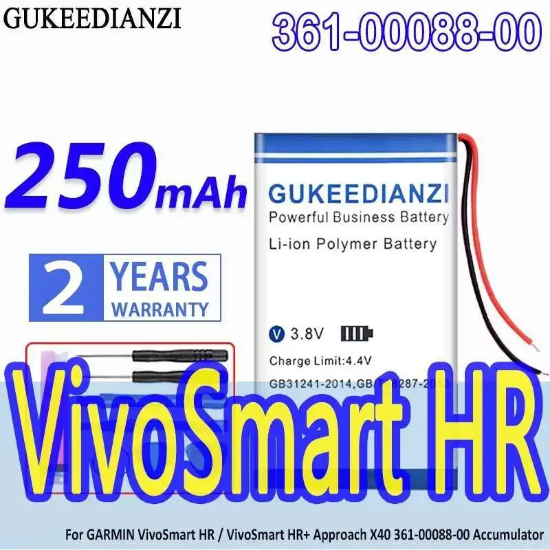 

For Garmin Vivosmart HR HR+ Approach X40 361-00088-00 Accumulator 250Mah Watch Battery Long-Lasting Performance