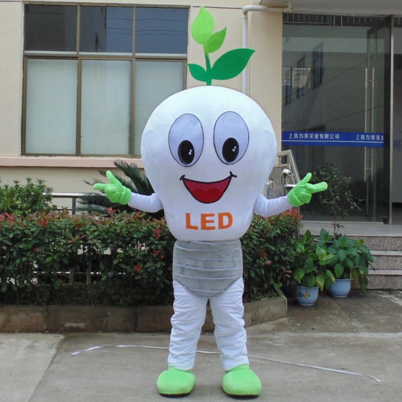 

Light Bulb Mascot Costume Cartoon Character Cosplay Carnival Costume Fancy Dress Mascotte Costumes