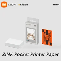 Xiaomi ZINK Papel de impresora de bolsillo Impresión fotográfica autoadhesiva 50/100/150/200 hojas Xiaomi Mini papeles de impresora de 3 pulgadas