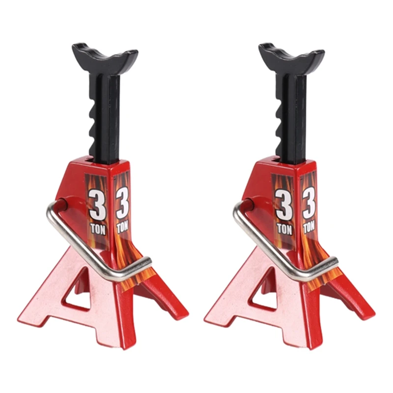 2Pcs 1/10 RC Cars Metal Jack Stands Repairing Tool 2Pcs/Set RC Crawler Climbing Car Repair Tools Diecasts Vehicles Model Parts A