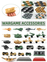 ViiKONDO Army Men Toy Military Vehicle Model Wargame Accessories Tank Radar Missile Launcher Artillery Fighter Barrack Bridge