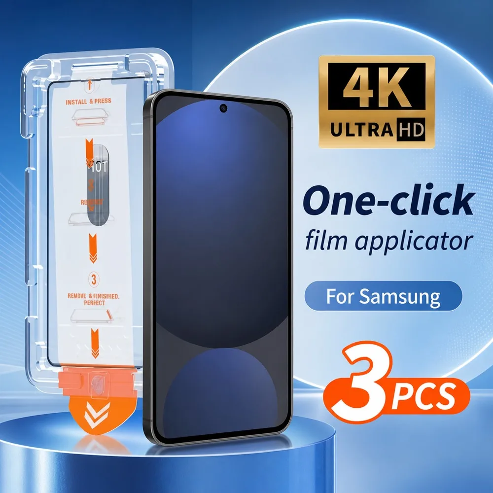 3PCS Tempered Glass For Samsung Galaxy A15 A16 A17 A25 A26 A27 Glass Film For Samsung Galaxy A33 5G A35 A36 A37 A52 A52s 5G