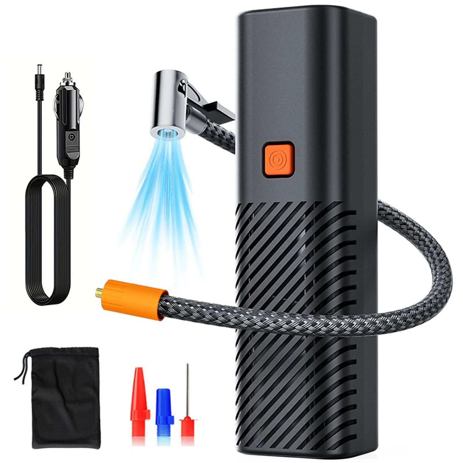 Motorcycle Tire Air Pump with Digital Gauge Wired Tires Inflation Pump DC12V Air Compressor Pumps for Motorcycle SUV RV Travel