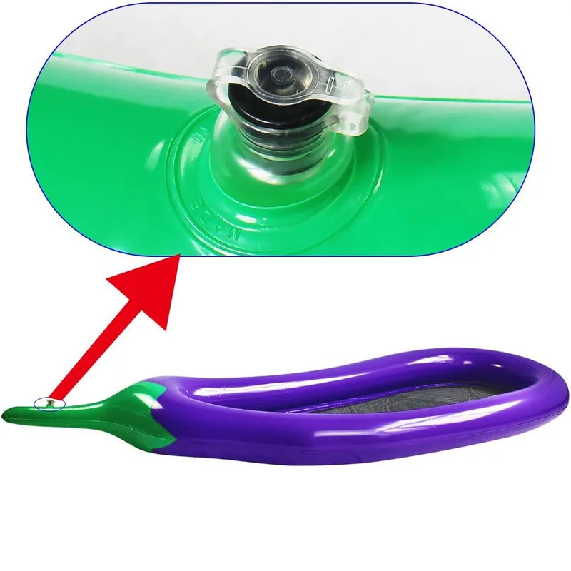 Swimming Inflatable Eggplant Float Large Float Inflatable Pool Toys Piscine Gonflable Water Floaties For Games Accessories