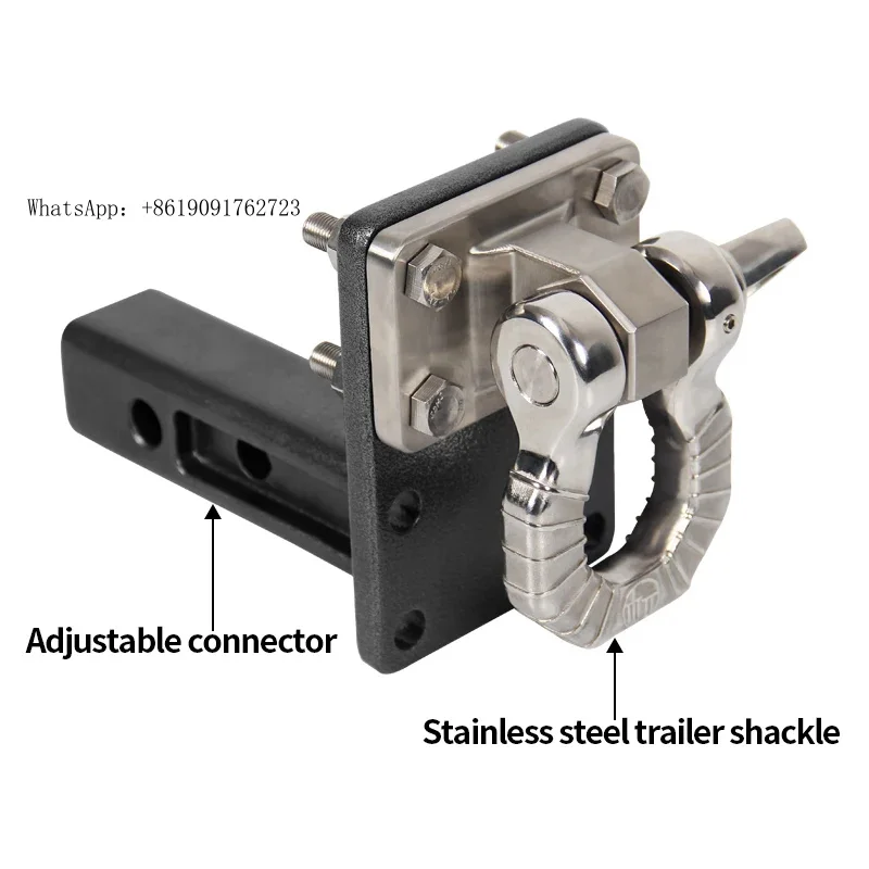 

ZAIQU Hot Sale Stainless Steel Trailer Shackle and Heavy Duty Steel Adjustable Connector Trailer Hitch Kit
