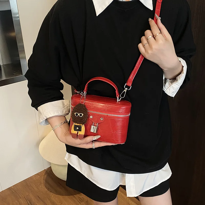 

2025 Luxury Cosmetic Case Bag - Women's Designer Shoulder Bag, Elegant Crossbody Box Purse for Work & Travel