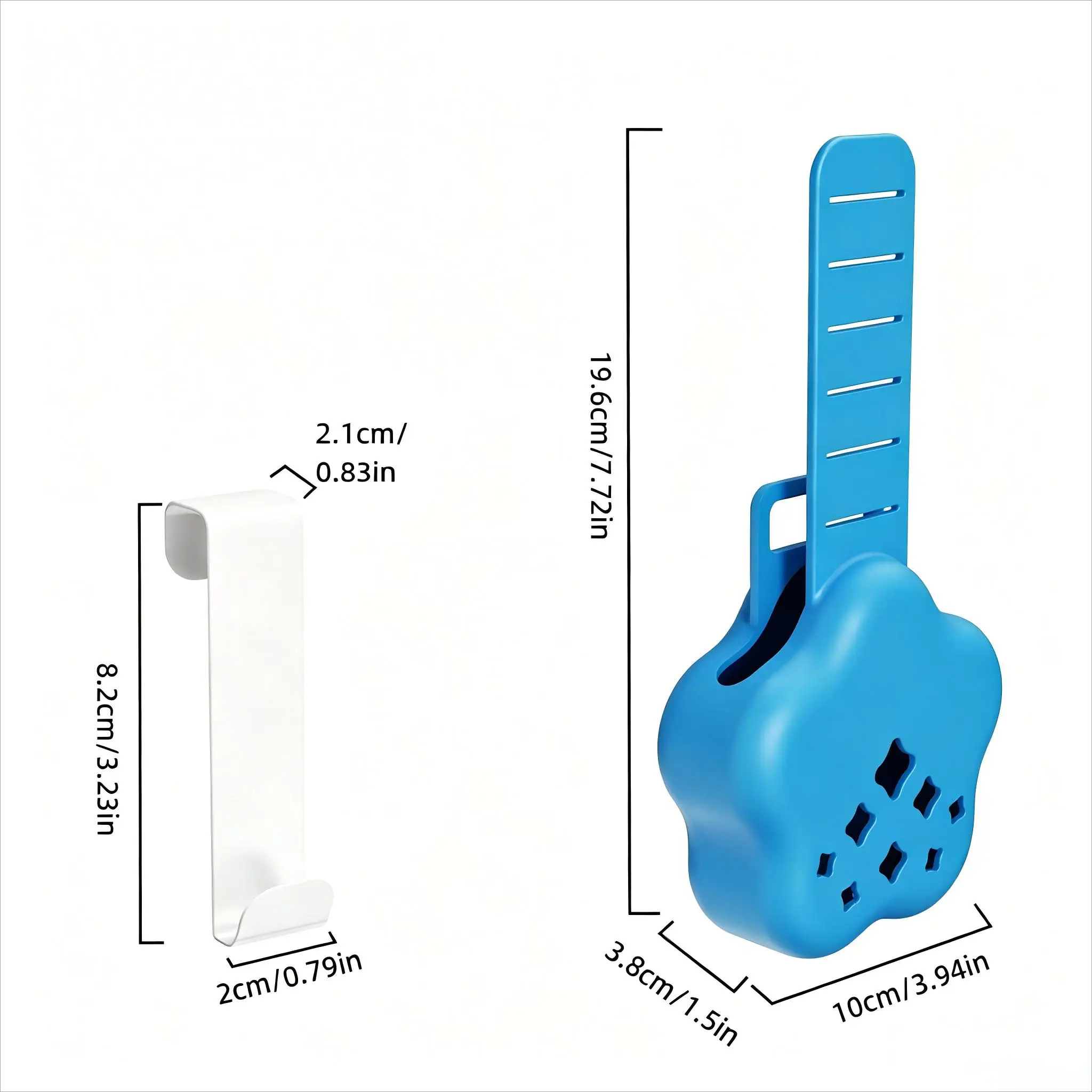 Silicone Star Toilet Cleaner Basket Adjustable Hanging Rack For Wall Hung Toilet Tank Bathroom Sanitary Tool view 6