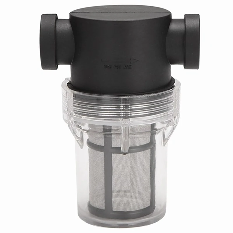 Filtre de pompe à eau à maille en ligne pour bassin de jardin, filtre de canalisation à haut débit d'irrigation, pré-filtre de tuyau