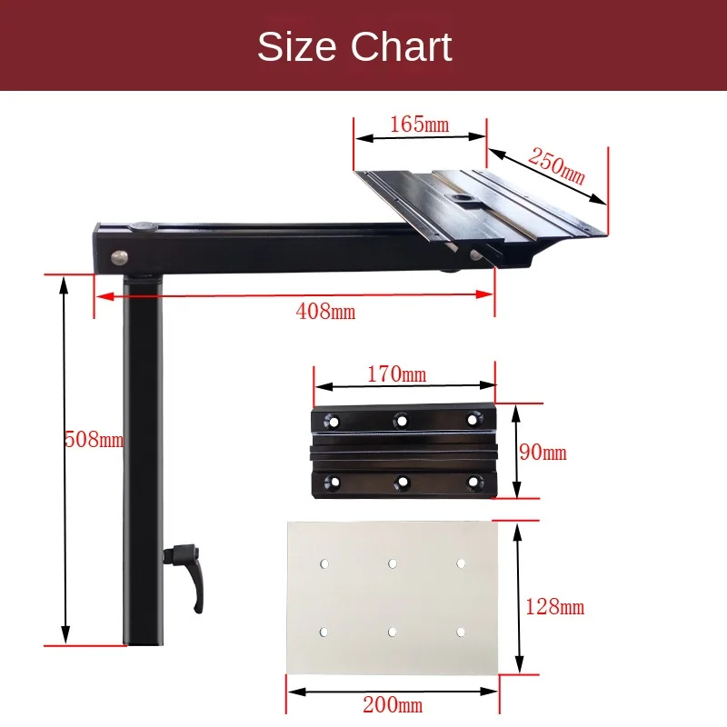 RV Folding Table Leg and Height Adjustable Aluminum Alloy Motorhome Caravan Camper Table Leg Caravan Storage Table Bracket