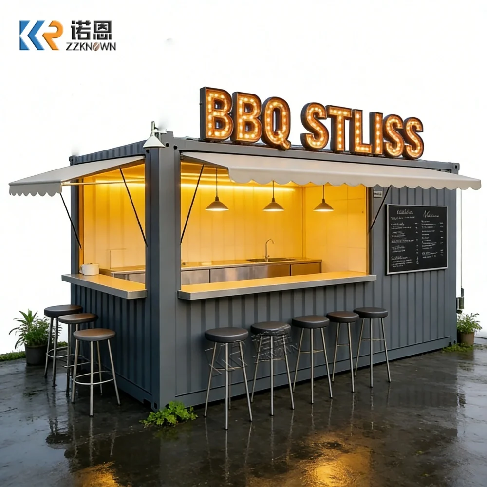 

Hot Sale Food Container Kiosk Shipping Container Restaurant With Kitchen Cafe Bar Shop Booth Store Container