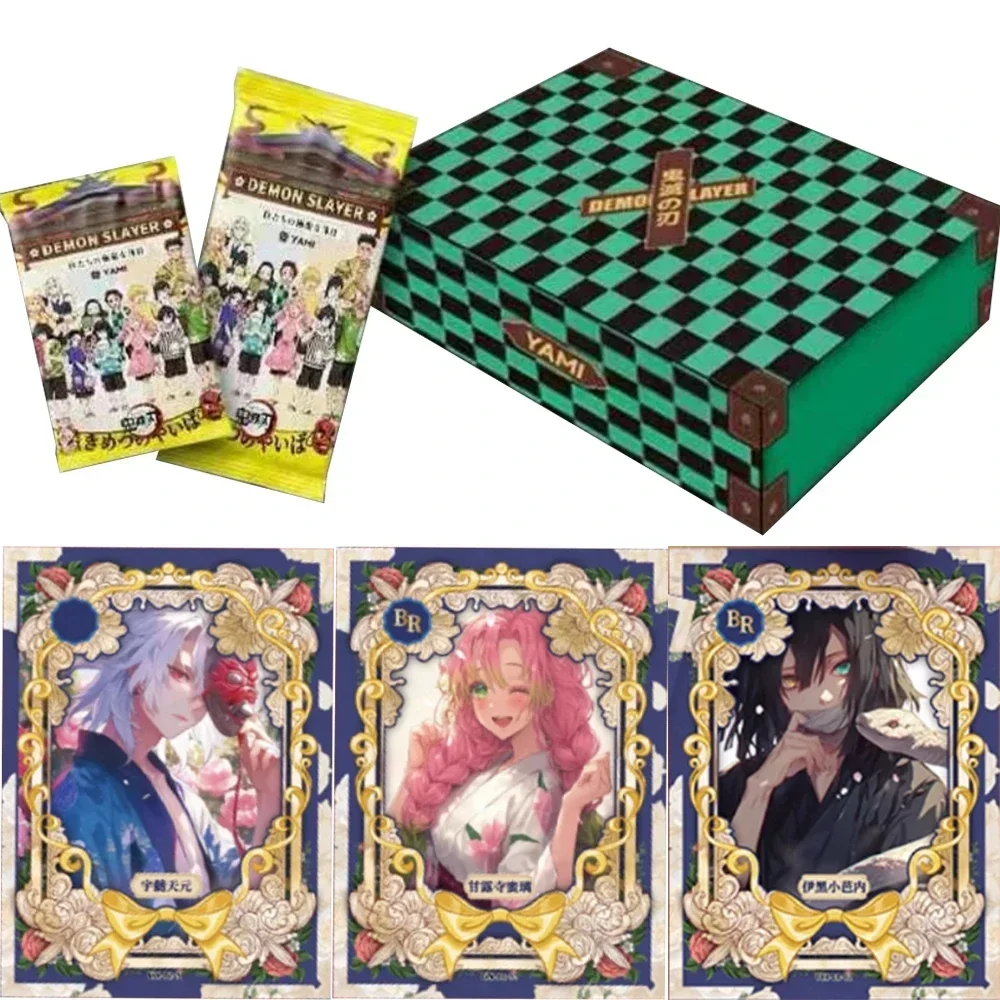 Demon Slayer Card Devil Killer Rare PET Deluxe Edition Cards Nezuko Tanjiro Kanawo Anime Character Collection Cards Toys Gifts