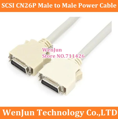 High Quality SCSI CN26p male to male power cable 1.5M length SCSI 26pin DATA Connector Cable