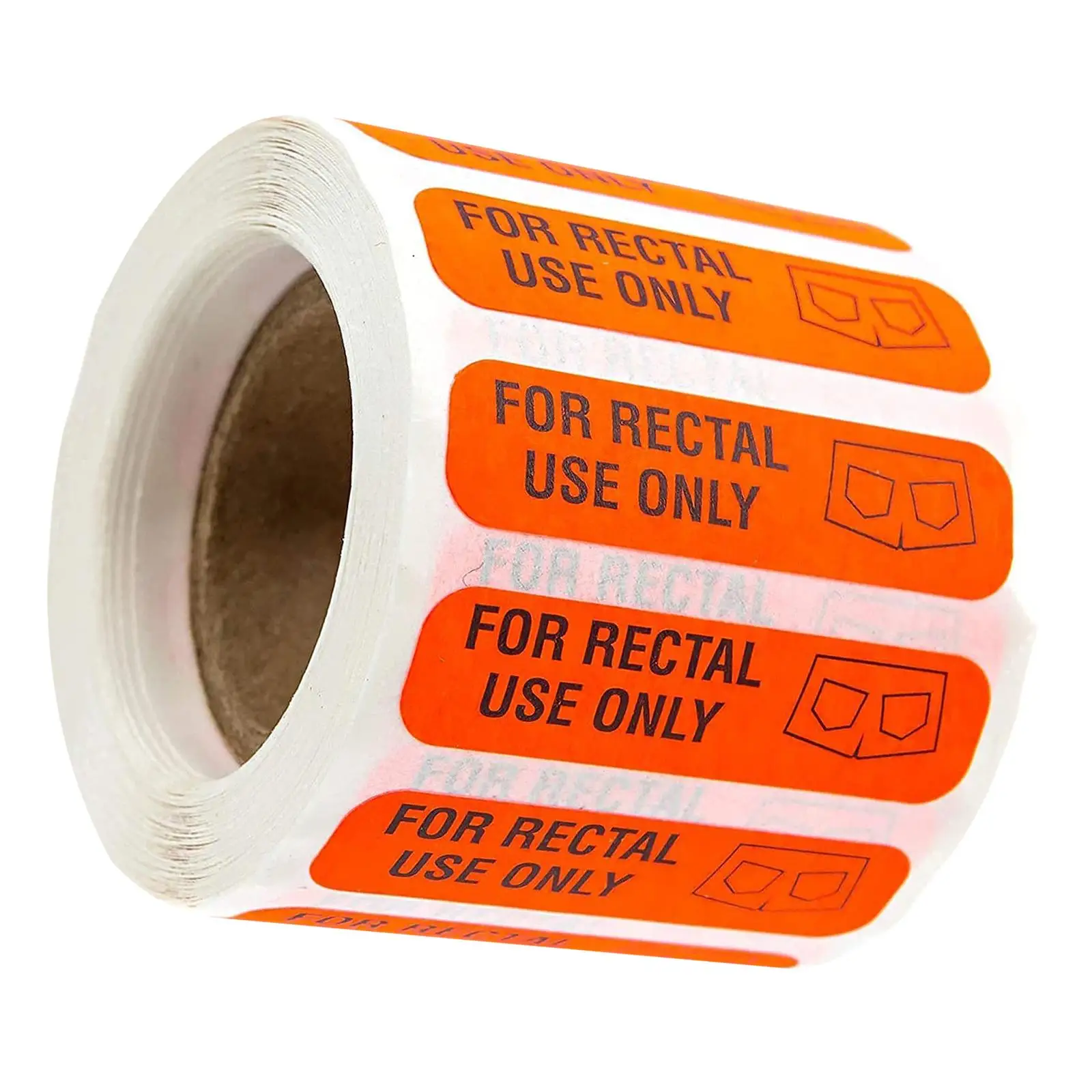 Hilarious Rectal Use Warning Labels for Adults - Pack of 500