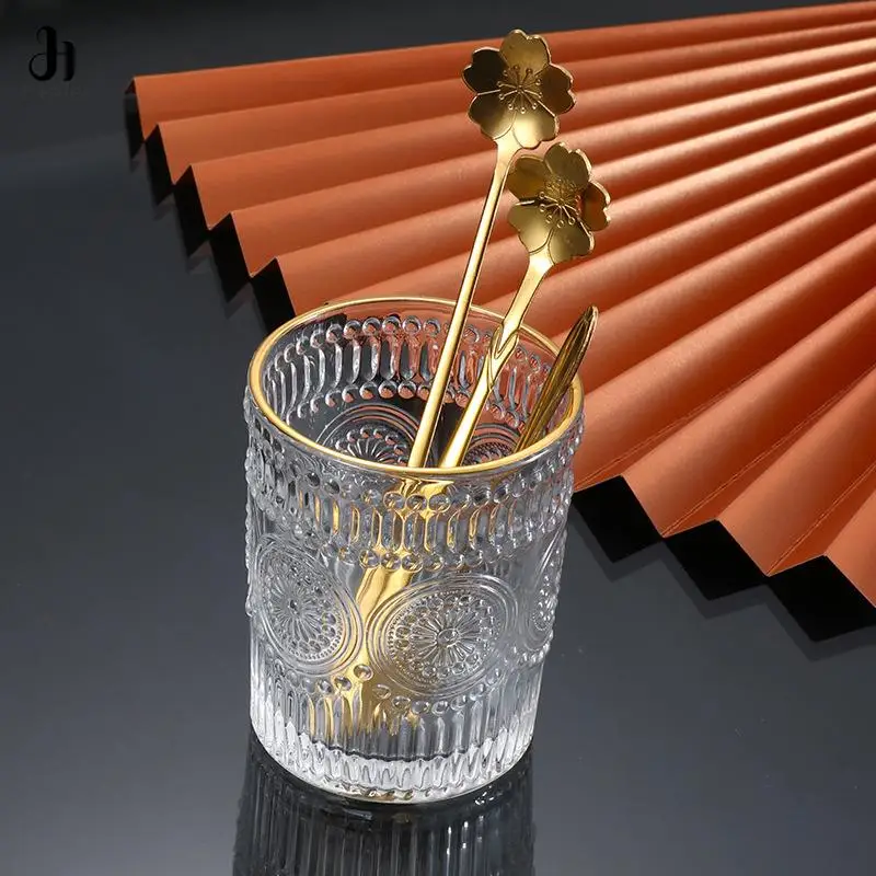 1 pz cucchiaio in acciaio inox ciliegia oro rosa argento cucchiaio da caffè regali di natale accessori da cucina decorazione da tavola