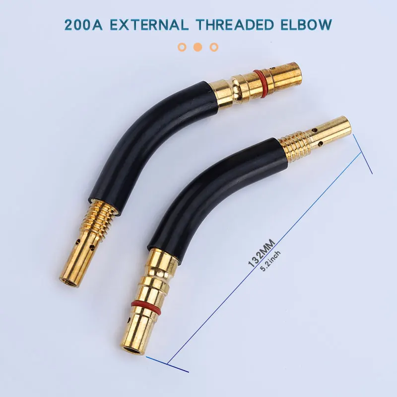 200A/350A/500A Carbon Dioxide Arc Welding Torch Elbow 15AK 24 36KD Welding Gun Pipe Bending Accessories