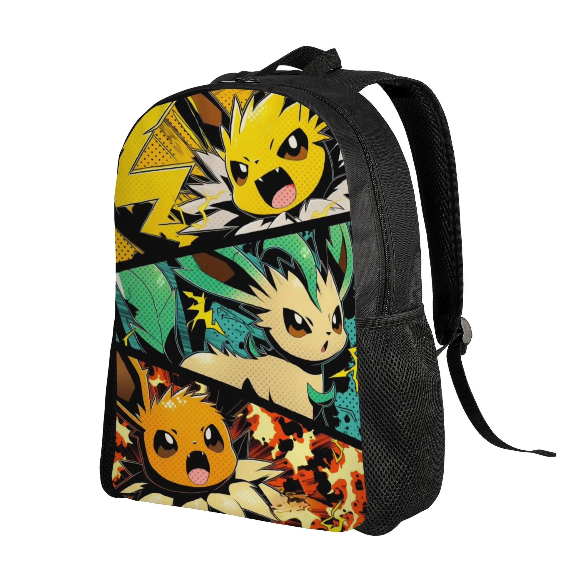 pokemon backpack ita bag Eeveelution mochila Fashion Work Office Zipper Closure Rucksack