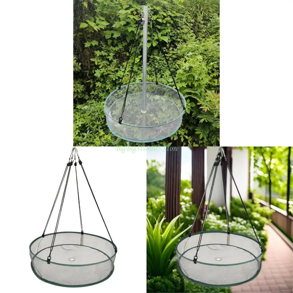 

24TE Bird Feeder Tray Easy Installation Heavy Duty Fiberglass Mesh Hanging Tray