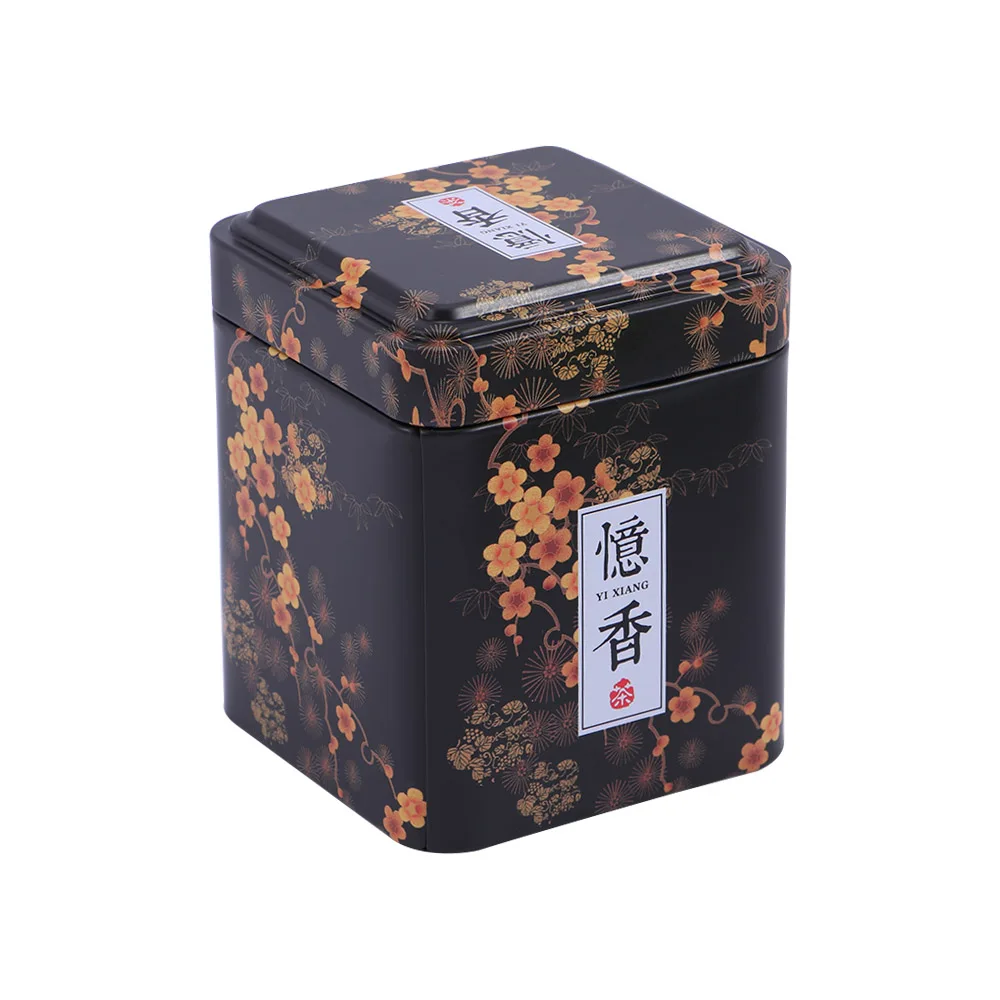 Metal Chinese style Aluminum For Sugar Solid Sealed Canister Kitchen Storage Tea Caddies Airtight Container Tea Box Coffee Jar