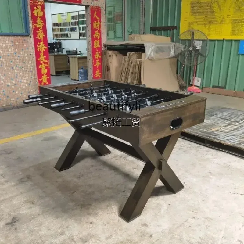 LHY26 ss ss 26 Desktop Foosball Standard Retro Solid Wood Football Station Adult 8-Pole Dedicated Board Game