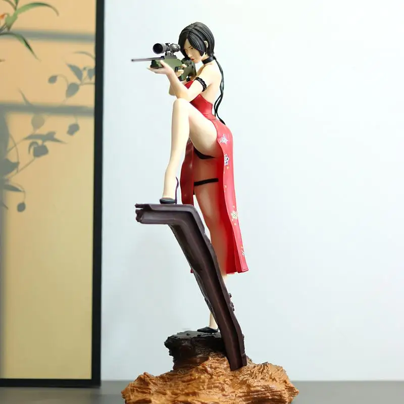 반다이 레지던트 이블 에이다 웡 GK 스나이퍼 액션 피규어 수집용 피규어 게임 상품 PVC 모델 장식 선물 소년 장난감 선물