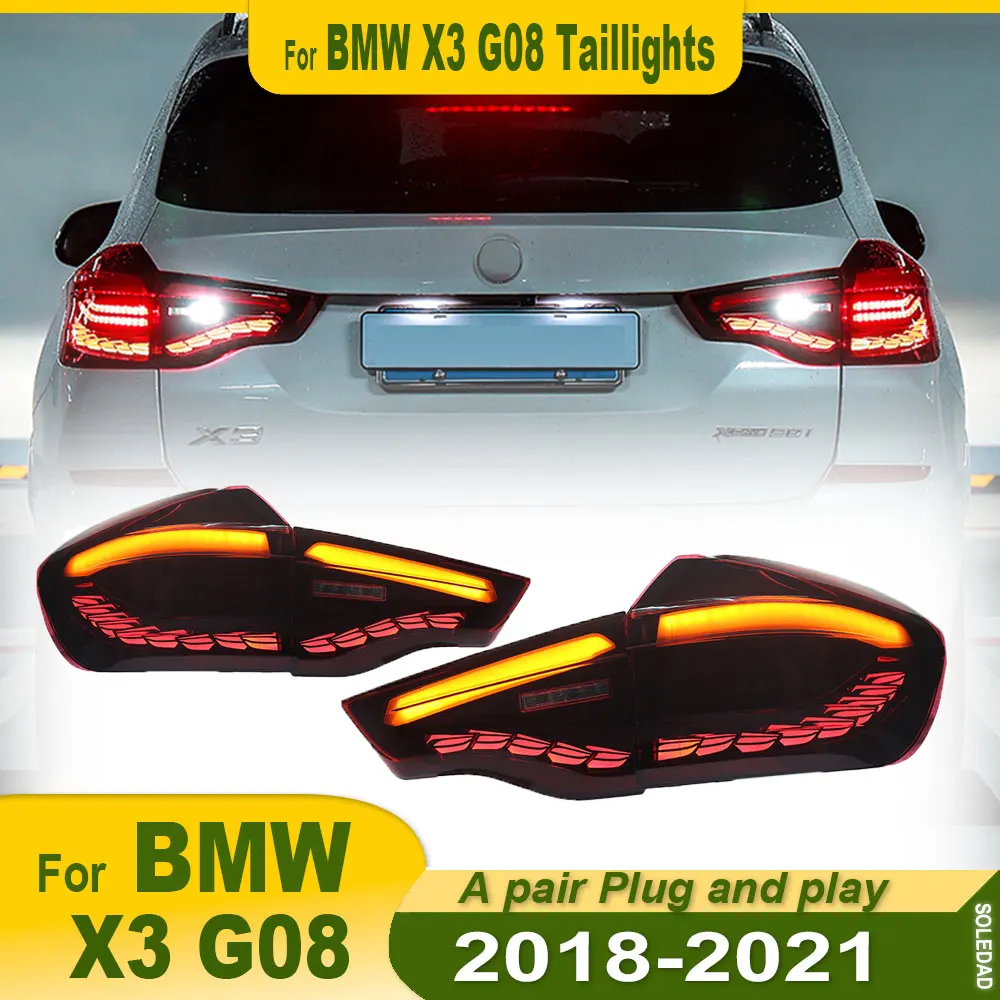 

Car styling Tail Lights For BMW X3 2018-2021 new style FULL LED Brake Reverse Dynamic Signal Light Light Tail Lamp Assembly