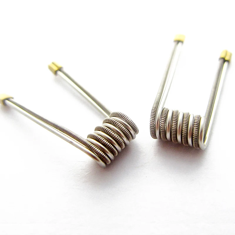 10pcs Super Coil Wire Premade Clapton Parallel 0.3ohm Interlock Clapton for RDA Rebuildable Heating wire