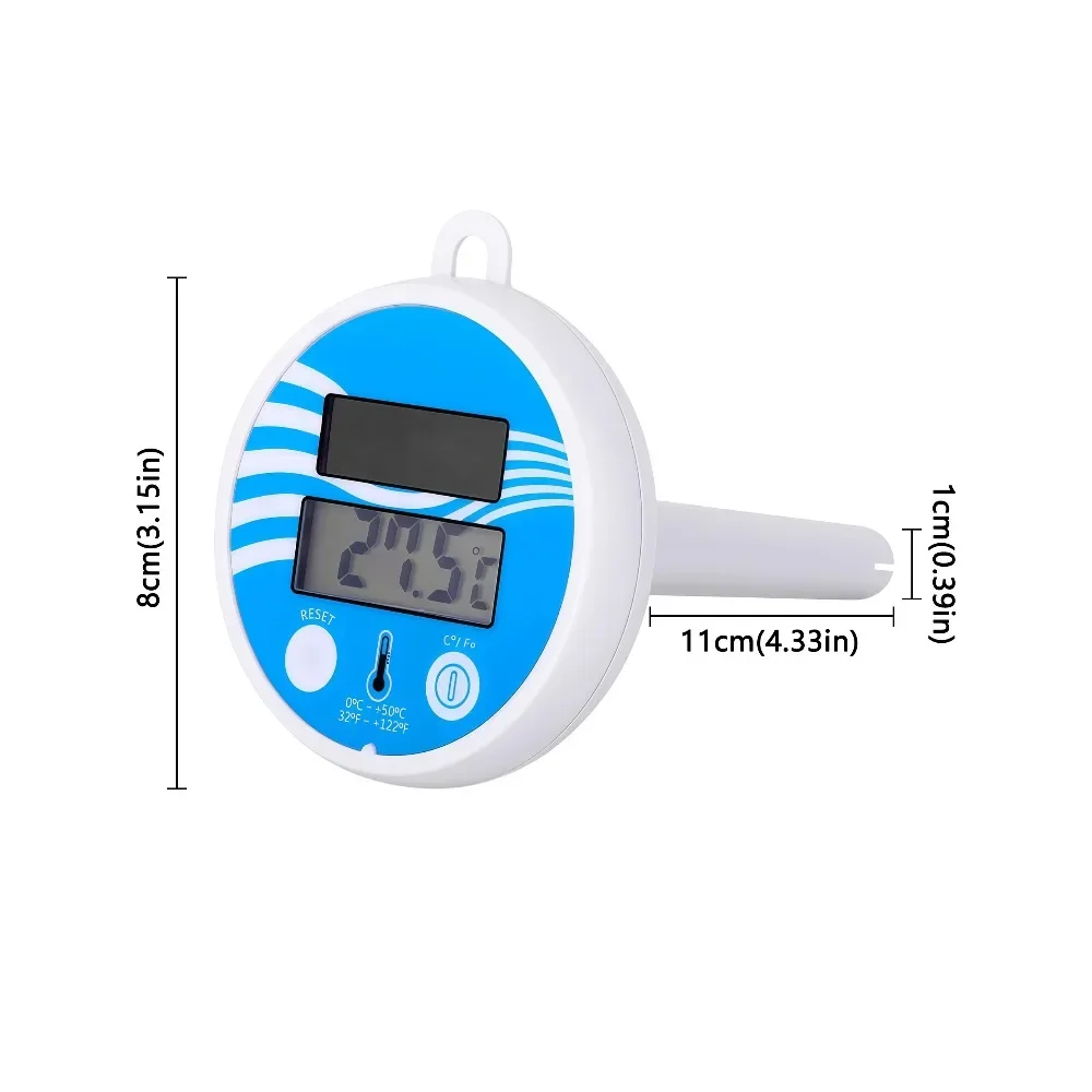 Reliable Waterproof Solar Swimming Pool Thermometer for Most Types of Swimming Pool Thermometer Scale Accurate Readings Outdoor
