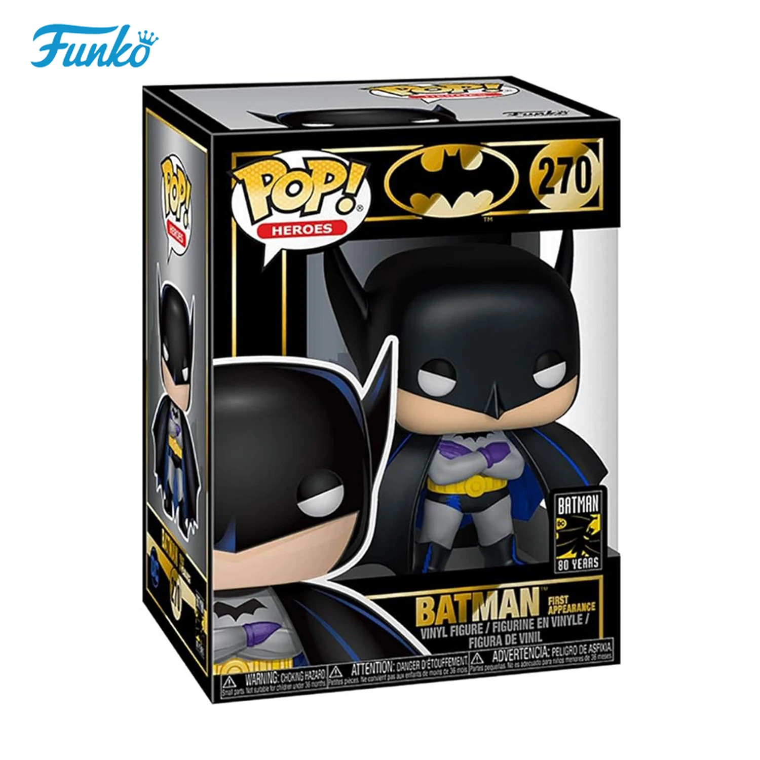 

FUNKO POP Vinyl Figurine DC Superhero Batman First Appearance Film Collection Action Figure Toy Table Decoration Gifts