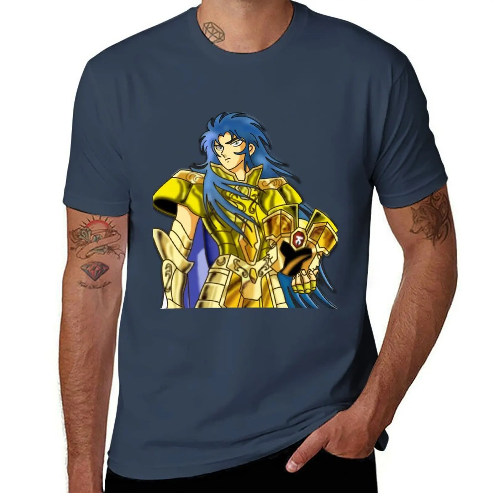 Saint Seiya - Saga/Kanon (Knight of Gemini) T-Shirt Big Size Short Sleeve Casual Top