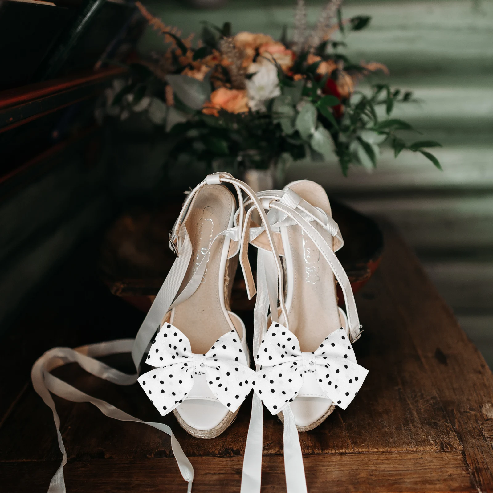 

Bow Shoe Buckle Detachable Bowknot Clips Charms Accessories Removable Fabric on Embellishments Buckles