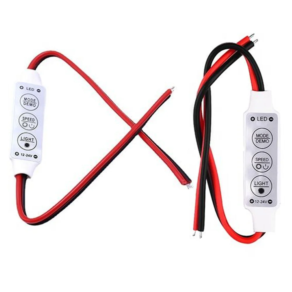 

Dimmer LED Strip RGB Controller DC 12V 24V Mini Dimmer LED Single Color Controller for 5050 3528 5730 LED Strip Light