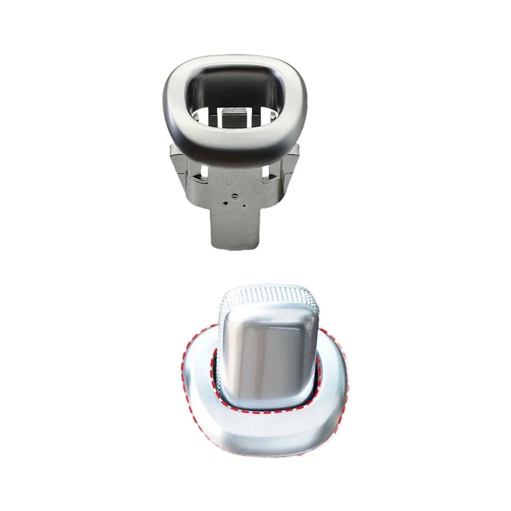 S-class for Lock Trim Door Lock Knob For Car Interior Decoration Precision Engineering Direct Replacement Part Sleek Silver