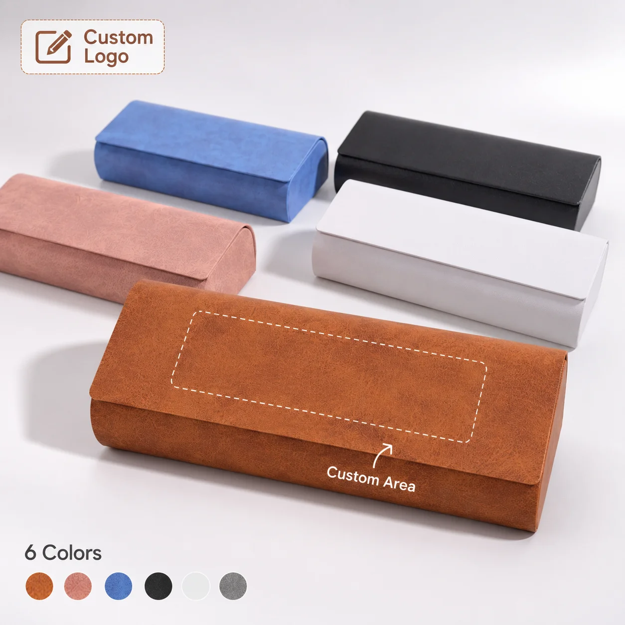

Pu Leather Customized Name Glasses Case, Personalized Storage Box, Laser-engraved Sunglasses Case, For Man And Woman Use