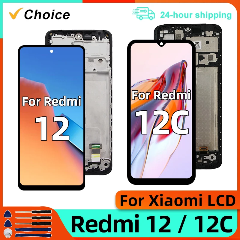 22120RN86I For Xiaomi Redmi 12C LCD Display POCO C55 22120RN86G Touch Screen Digitizer For Redmi 12 lcd Display Replacement