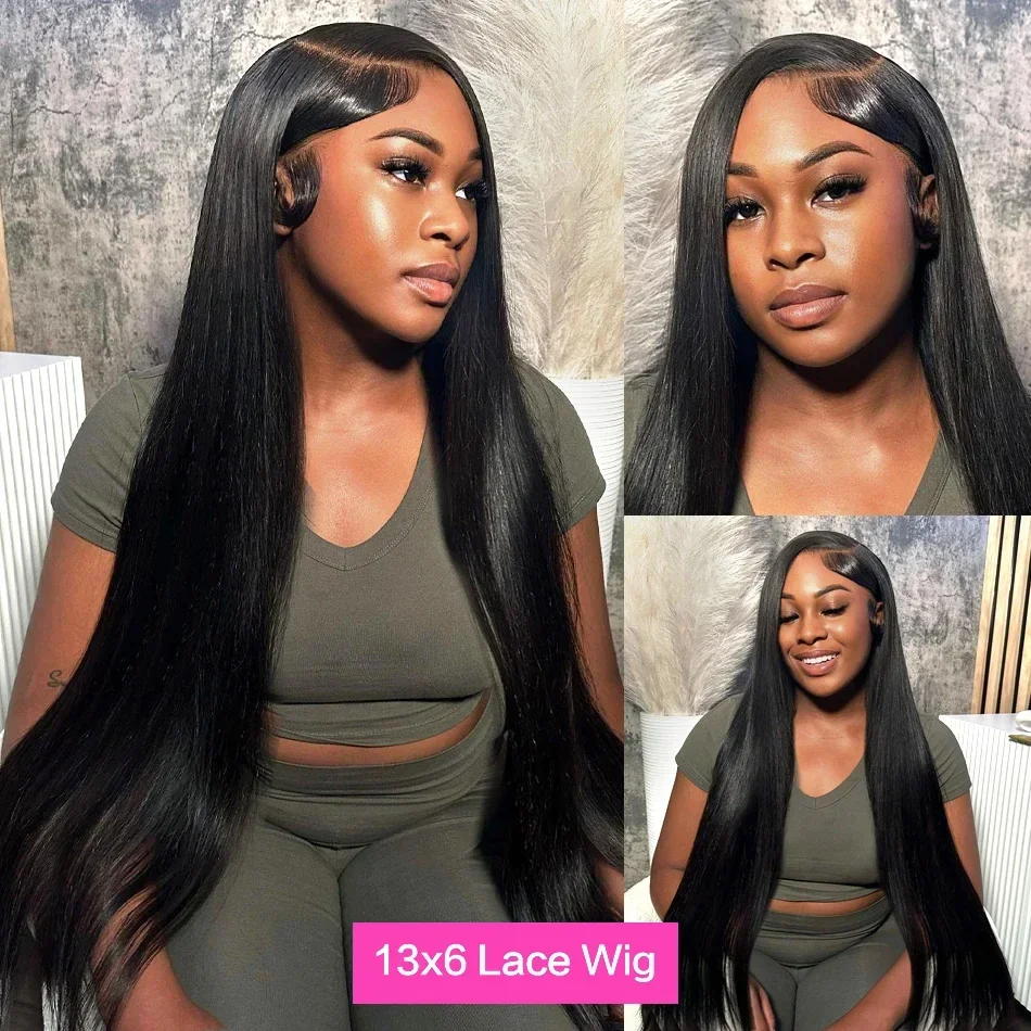 30 32 Inch 180% Vietnamese Bone Straight 5x5 Glueless Wig Ready To Wear Deep Wave Lace Frontal Wig 100% Body Wave Human Hair Wig