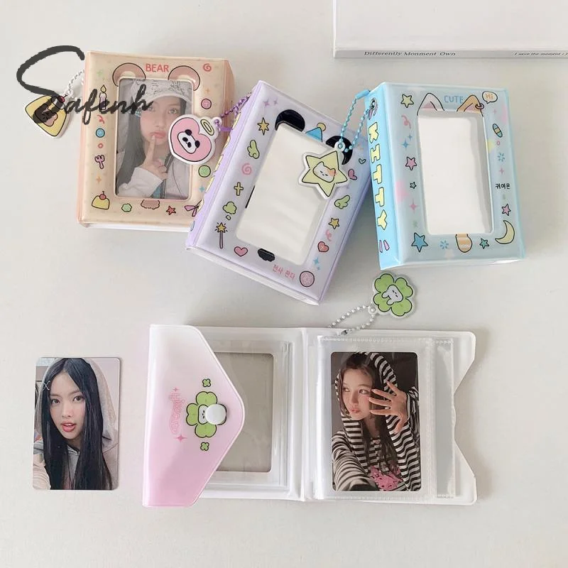 Cartoon 3in ID Photo Photocard Holder PVC Card Cover Idol Photo Card ID Photo Frame Korean Style Picture Binder Storage Album